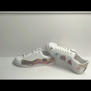 Bedazzled White Sneakers